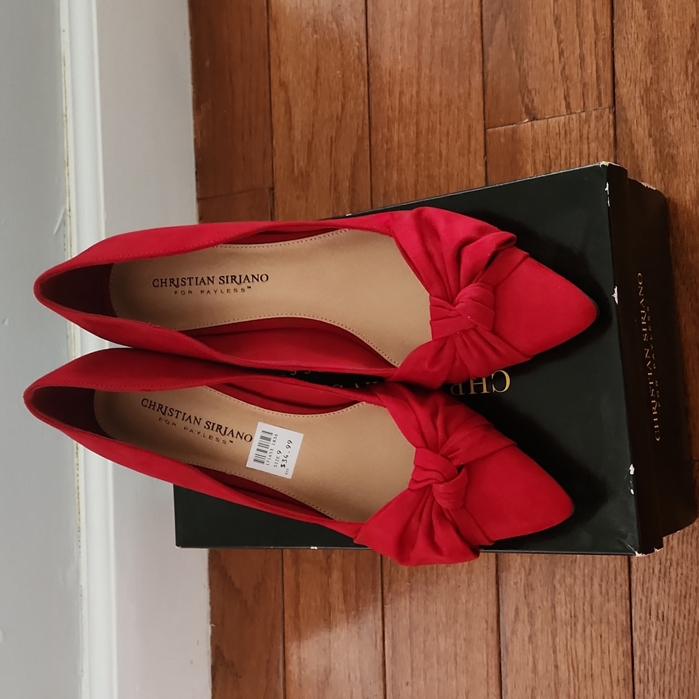 Christian Siriano for Payless Jocelyn low heel in red size 9